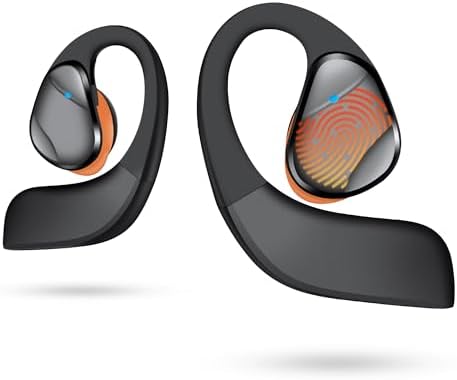 Experience Ultimate Freedom with LK08 2024 Open Ear Headphones – Bluetooth 5.3 Technology, Touch Control, and 70-Hour Playtime for Unmatched Comfort and Deep Bass from Dual 16.2 mm Dynamic Drivers – Perfect for Active Lifestyles and Enhanced Surrounding Awareness