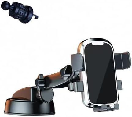 Universal Retractable Dashboard Phone Holder – Adjustable Mount for Smartphones with 360-Degree Rotation – Enhanced Safety for Hands-Free Navigation & Music Streaming – Sturdy, Easy-to-Clean Design Compatible with Most Devices – Perfect for Cars & Trucks – Experience Optimal Convenience on the Road