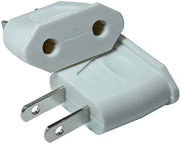 Premium Dual Pack EU to US Travel Adapter – High-Speed Power Plug Converter for Effortless European to American Device Compatibility, Lightweight and Portable Design Perfect for Travelers and Everyday Use