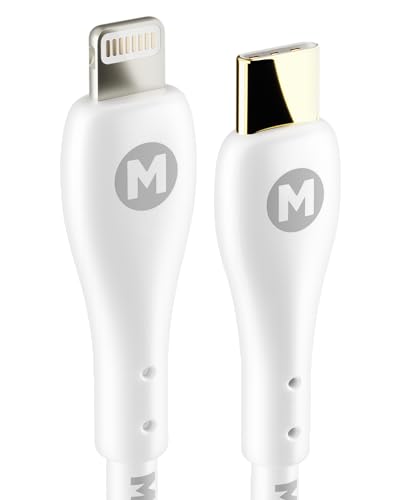 MAGFAST Lux 6 ft USB-C to USB-C Cable | Alpine White | Fast Power Delivery (PD) for i Phone 16, Androids, Laptops & More | Tangle-Free High-Speed Charging Cord for Seamless Data Transfer & Enhanced Device Compatibility
