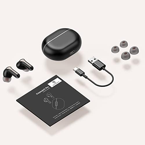 Unleash Superior Sound with Sound PEATS Bluetooth V5.3 Wireless Earbuds – Experience Hi-Res Audio with LDAC, Cutting-Edge Hybrid Active Noise Cancelling, 52 Hours of Continuous Playtime, and Ultra-Low Latency Gaming Mode for Immersive Entertainment. Designed for Ultimate Comfort, These Ergonomic Earphones Are Perfect for Music Lovers and Gamers Seeking Exceptional Clarity and Rich Bass. Elevate Your Listening Journey with Premium 12 mm Drivers and Seamless Bluetooth Connectivity, Ideal for Daily Use, Workouts, or Relaxation. Enjoy a Perfectly Tailored Fit and Enhanced Device Compatibility, Making Every Moment a Musical Escape.