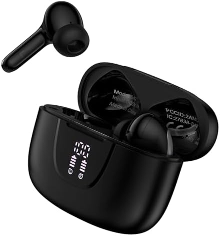 Unleash Premium Sound: Waterproof Bluetooth Earbuds for Samsung Galaxy S25 Ultra/Z Flip Fold 7/S24/S23 & Android – Deep Bass, Advanced Noise-Cancellation, Quick Bluetooth Pairing, Perfect for Active Lifestyles and Music Enthusiasts