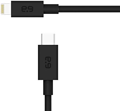 Premium Apple MFi Certified USB C to Lightning Charging Cable – 9-Inch Fast Data Sync Cord for i Phone & i Pad – Durable, High-Speed Power Delivery Compatible, Sleek Black Design for Travel & Everyday Use