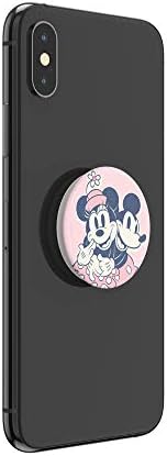 Minnie & Daisy Pop Socket Phone Grip with Versatile Kickstand – Stylish Adhesive Cell Phone Holder for One-Handed Use – Universal Compatibility with i Phone, Samsung & More – Swappable Design for Customization and Wireless Charging Friendly – Anti-Drop Technology for Enhanced Security – Perfect for On-the-Go Users