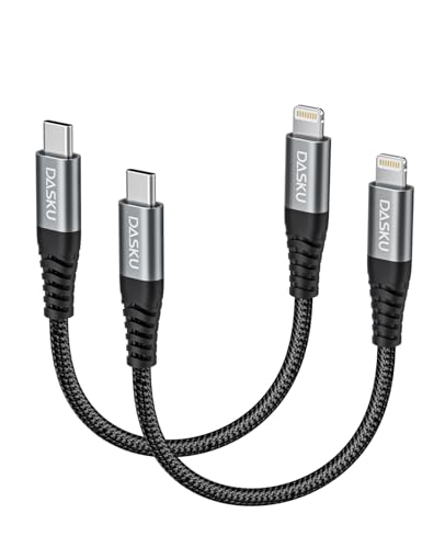 Premium 6 FT USB C to Lightning Charging Cable – 2 Pack for i Phone & i Pad – Fast Charging, MFi Certified, Braided Design for Enhanced Durability & Compatibility with i Phone 14/13/12/11/Pro/MAX/X/8/7 – Ultimate Power Solution for On-the-Go Users