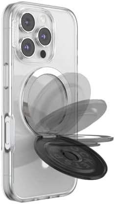 Mag Safe Pop Grip and Stand – Premium Magnetic Phone Accessory for i Phone – Customizable and Swappable Design for Optimal Grip and Hands-Free Convenience – Compatible with Wireless Charging, Elegant Black Finish for Enhanced Mobile Experience