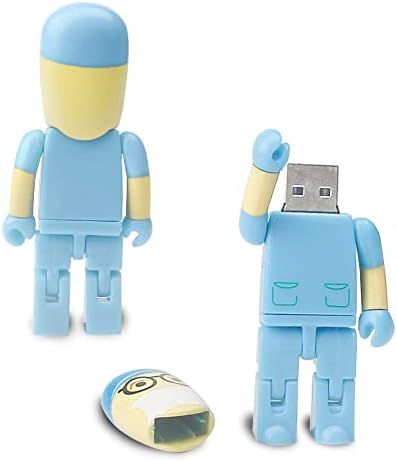 Charming Cartoon Nurse 64 GB USB Flash Drive – Adorable Pink Thumb Drive for Effortless Data Storage, USB 2.0 Compatible Memory Stick for Professionals and Students Alike