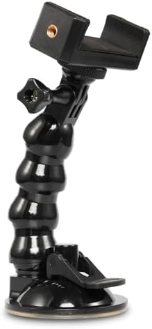 Ultimate 360-Degree Rotating Flexible Suction Cup Car Phone Holder for 4.0-7.0 Inch Devices and Action Cameras – Enhanced Stability and Versatile Positioning for Safe Navigation and Capturing Moments on the Go