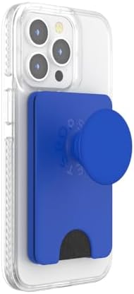 Cobalt Pop Sockets Phone Wallet: Premium Card Holder with Expanding Grip and Mag Safe Compatibility for Effortless Wireless Charging – The Perfect Accessory for On-the-Go Mobile Users Seeking Style and Functionality