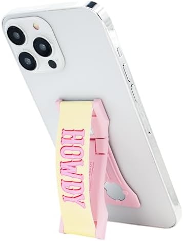 LOVEHANDLE PRO Premium Silicone Phone Grip – Versatile Magnetic Mount & Kickstand – Stylish Howdy Color for Enhanced Comfort and Functionality in Smartphones and Tablets