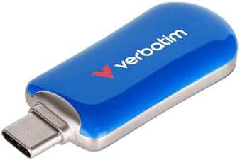 Unlock Ultimate Data Storage with Verbatim 256 GB USB-C Flash Drive – High-Speed USB 3.2 Gen 1 for Seamless File Transfers – Sleek and Portable Blue Thumb Drive for Students and Professionals