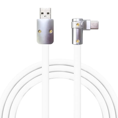 Transform Your Charging Routine with Chubbycable Flex Elbow Pro – 90-Degree USB-C Cable for Lightning-Fast 240 W Power Delivery, Durable Ultra-Thick Silicone Build, Perfect for Convenient Access in Tight Spaces, Ideal for Mobile Phones, Tablets, and Gaming Enthusiasts