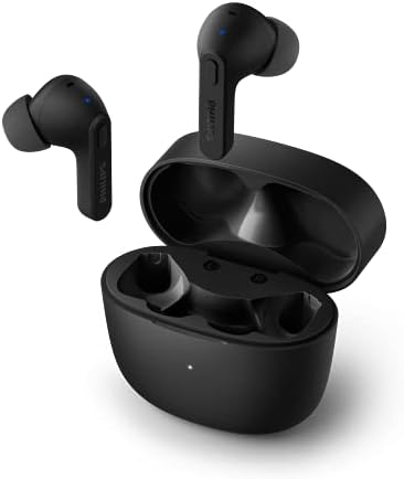 Philips T2206 True Wireless Earbuds – Compact Charging Case, IPX4 Water-Resistant Design, Enhanced Audio Mobility for Active Lifestyles, Rapid Pairing Technology, Secure Fit for Music Lovers and Fitness Enthusiasts