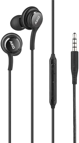 SAMSUNG AKG USB Type C Wired Earbuds – Premium Noise-Isolating In-Ear Headphones with Deep Bass and Integrated Mic for Crystal Clear Calls & Music – Perfect for Professionals and Audiophiles – Includes Elegant Velvet Pouch for Convenient Storage – Sleek Black Design