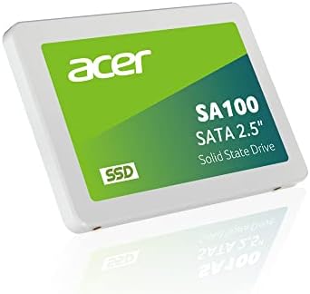 Acer SA100 960 GB SATA III Internal SSD – Achieve Blazing 560 MB/s Read Speeds with Advanced 3 D NAND Technology for Ultimate Durability, Ideal for Gamers and Creative Professionals Seeking Exceptional Storage Solutions!