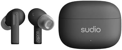 Sudio A1 Pro Wireless Earbuds – Premium Bluetooth 5.3 Noise Cancelling Earphones, Waterproof Design with Touch Control, Stylish Purple Finish, Ideal for Music Lovers and Active Lifestyles, Enhanced Comfort and Sound Quality with Compact Charging Case