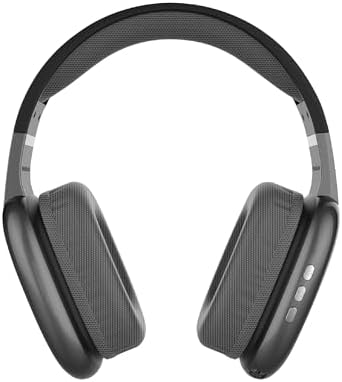 RCA Wave-56 Wireless Over-Ear Headphones – Elevate Your Listening Experience with Hi-Res Audio, Enhanced Bass, and 20-Hour Battery Life, Featuring Innovative Transparency Mode for Seamless Surround Awareness, Ultra-Lightweight and Travel-Ready Design in Elegant White Finish