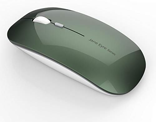 Uciefy Q5 Slim Rose Gold Wireless Mouse – Portable Optical Rechargeable Design with Silent Click, USB Receiver & Type C Adapter for Effortless PC, Laptop & Desktop Compatibility – Elevate Your Workspace with Style & Precision