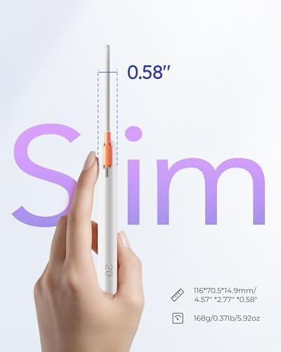 Slim Pink Portable Charger 10000 m Ah – USB-C Power Bank with Built-in Cable & LED Display for Fast Charging – Travel-Friendly Battery Pack Compatible with i Phone 16, 15, Samsung S24, S23 – Ultimate Convenience & Style