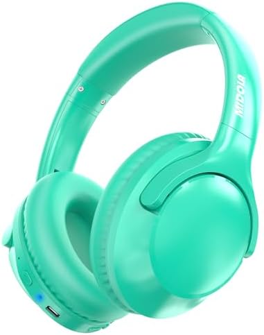 MIDOLA Hi-Fi Bluetooth Over-Ear Headphones – 68-Hour Playtime, Foldable Design for Ultimate Portability, Deep Bass with 6 Custom EQ Modes, Integrated Microphone for Crystal Clear Calls – Perfect for Travel and Home Office Use