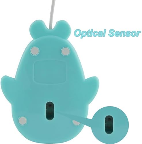 Delightful Pink Dolphin USB Wired Mouse – Adorable 1600 DPI Optical Mouse for Kids and Adults | Perfect for Travel, School, Office & PC Use | Fun Cartoon Design for Enhanced Productivity and Smiles