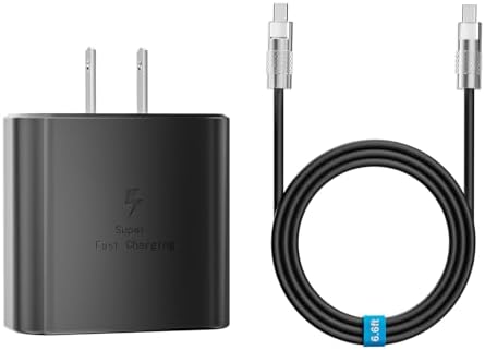 Dual Pack 45 W USB-C Charger Block with 3.3 FT Fast Charging Cables – Ultimate Universal Compatibility for i Phone 15/16 and Samsung Galaxy S24/S23/S22 Ultra/Note 20 – Rapid Power Delivery and Enhanced Portability for Home, Office, and Travel – Durable Charging Solution for All Devices