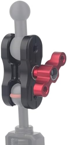 Premium Aluminum Double Socket Arm for 20 mm Ball Mounts – Versatile Mounting Solution for Bulletpoint Systems, Ideal for Smartphones and Cameras, Enhanced Stability and Flexibility in Your Vehicle