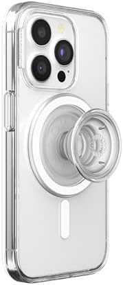 Transparent Mag Safe-Compatible Phone Grip Case for i Phone 15 Pro Max – Superior Drop Protection and Effortless Wireless Charging – Elevate Your Style with Enhanced Handling and Sleek Design