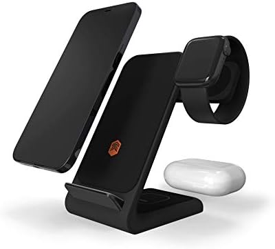 Effortlessly Charge All Your Devices with the STM Charge Tree Swing 3-in-1 Qi-Certified Wireless Charging Station – Fast 15 W Multi-Device Power Hub for i Phone, Samsung, Android, Air Pods & Apple Watch – Sleek Black Design Perfect for Home or Office Use – Streamline Your Charging Routine and Eliminate Clutter while Enjoying Safe, Reliable Power for All Your Essentials.