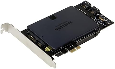 Upgrade Your PC’s Performance with the SEDNA PCIe Dual 2.5-Inch SSD/HDD Adapter – Seamless Storage Expansion with Built-In Power Circuit and Space-Saving Design for Gamers and Content Creators