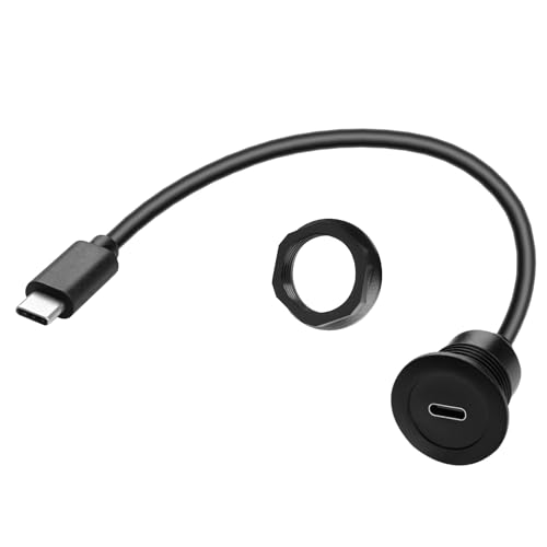 Revolutionize Your Charging with the QIANRENON 5 Gbps USB C Flush Mount Adapter – Sleek, Secure Power Delivery Charger for Cars, RVs & Boats – Experience Fast Data Transfers & Effortless Installation – 60 W PD Charging for Laptops, Smartphones & Tablets – Declutter Your Workspace with a Reliable Connectivity Solution