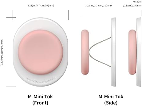 Experience the Ultimate Sinjimoru Magnetic Phone Grip & Holder – Ergonomic Design for i Phone 12-16, Multi-Functional Stand for Hands-Free Viewing, Enhanced 2500 g Magnetic Strength, Soft Silicone Comfort Band, and Stylish Pastel Colors for Personal Expression