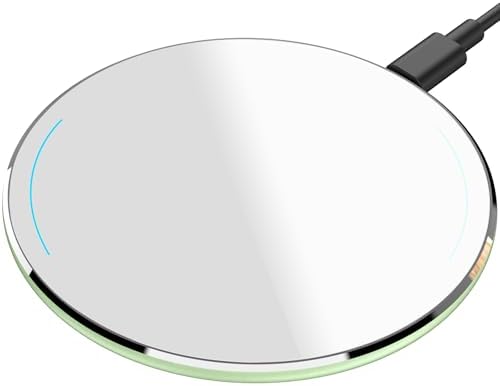 TOZO 2025 Upgraded 15 W Max Fast Wireless Charging Pad – Sleek Rose Red Design for i Phone 16/15/14/13/12 Series & Samsung Galaxy S24/S23/S22 – Ultimate Wireless Power Solution for Busy Lifestyles – Efficient, Portable & Compatible Charging Experience