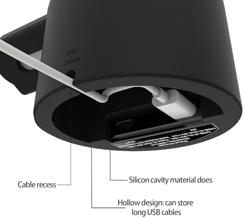 Dual Device Charging Dock for i Phone & Apple Watch – 15 W Fast Charging Station, Silicone Holder for i Phone 14/13/12/Pro/Mini/Pro Max & Apple Watch Series 9/8/7/6/5/4/3/2/SE/Ultra/Ultra2 (Sleek Black) – Ultimate Space-Saving Solution with Enhanced Stability and Quick Access