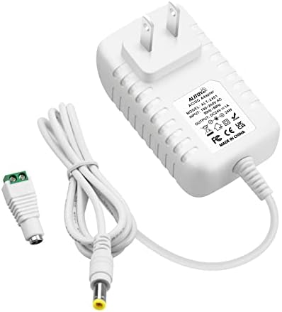 24 V 1 A Power Supply Adapter Dual Pack – Versatile AC to DC Transformer with 4.92 Ft Cord for CCTV Cameras, DC Motors & Water Pumps – High-Efficiency 24 W Output, Universal Compatibility, and Enhanced Performance for Reliable Device Operation