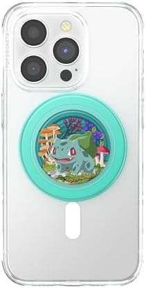 Mag Safe-Compatible Pop Socket Phone Grip Featuring Sleepy Bulbasaur – Secure Hands-Free Kickstand with Wireless Charging Support – Ideal Pokémon Accessory for Enhanced Device Handling and Viewing Experience