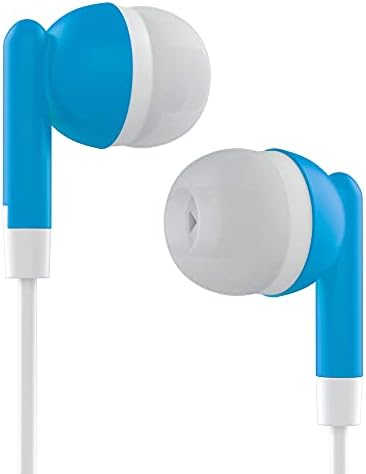 Maeline 100-Pack Bulk Earbuds with 3.5 mm Connector – Multi-Color Stereo Earphones for Schools, Events, and Promotions – Superior Sound Quality and Comfort for Everyday Use