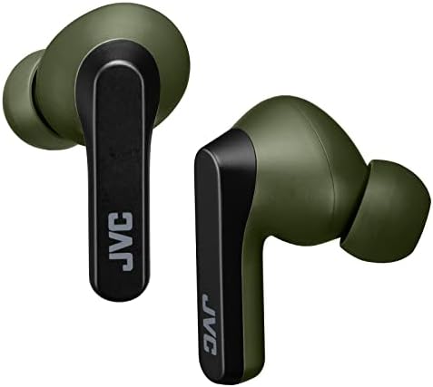 JVC RIPTIDZ True Wireless Earbuds – Advanced Touch Control, Versatile Single-Ear Functionality, IPX5 Waterproof Rating, Bluetooth 5.1 Technology, Exceptional 30-Hour Battery Life, Stylish Black Finish for Active Lifestyles – HAA9 TB (Black)