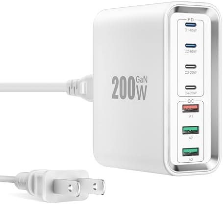 40 W Dual PD Fast Charging 4-Port USB C Charger Block Duo – Universal Compatibility for i Phone 16-11 Pro Max & Samsung Devices – Efficient Multi-Device Power Adapter for Home, Office, and Travel Use