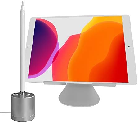Premium Aluminum Charging Dock for Apple Pencil 1 st Generation – Tech Matte Charging Stand with Integrated 5-Foot Cable for Optimal Performance and Stylish Workspace Organization