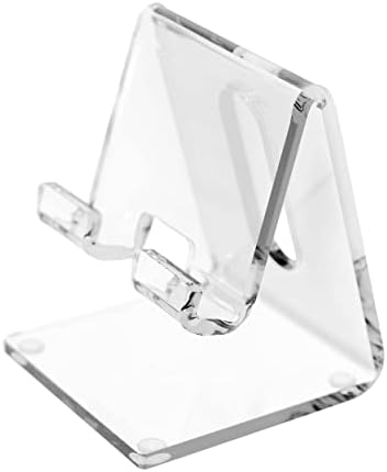 OfficeGoods Acrylic Phone Holder Aesthetic Desk Phone Stand, Compatible with 4-8 inch Screens, Office Decor and Work from Home Essentials – Pink – Enhanced Compatibility and Speed