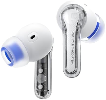 Affordable Sound PEATS Clear Wireless Earbuds – Bluetooth 5.3 Headphones with 12 mm Drivers for Deep Bass, Enhanced Call Clarity with Dual Mic and ENC, Gaming Mode for Low Latency, 40-Hour Playtime, IPX4 Water Resistance, Custom EQ via App for Tailored Audio Experience