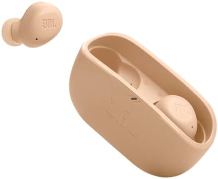 JBL Vibe Buds – Advanced True Wireless Earbuds with Smart Ambient & Voice Aware Features, 32-Hour Battery Life, Rapid Charge, Water & Dust Proof, Signature Deep Bass for Unmatched Audio Experience (White) – Perfect for All-Day Use and Versatile Compatibility