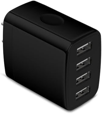 Dual USB Wall Charger 2-Pack – Rapid Charge Block for i Phone, Samsung Galaxy & Google Pixel – Universal Compatibility Power Adapter for Home, Office, and Travel – Fast Charging Technology with Compact Design – Reliable Multi Plug Outlet Solution for All Your Devices