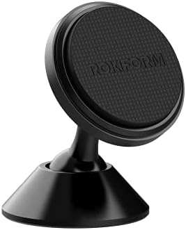 ROKFORM Magnetic Car Mount: Adjustable 360° Swivel Aluminum Dashboard Holder for Smartphones – Secure 3 M VHB Tape, Sleek Design for Cars, Trucks, and Vans – Ultimate Hands-Free Navigation and Accessibility Solution