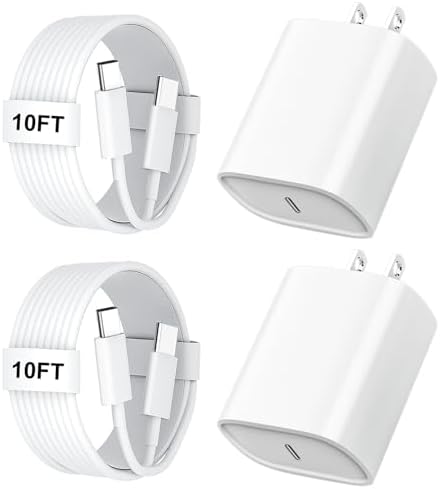 High-Speed 30 W USB C Fast Charger for i Phone 15 & 16 Pro Max with 6 FT Cable – Ultimate Compatibility for i Pad and Samsung Galaxy S24 – Compact, Reliable Power Block with Advanced Safety Features for On-the-Go Charging