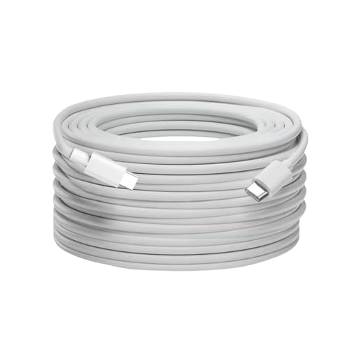 USB C Cable 20ft,C to C Cable Fast Charging 2 Pack,60W Extra Long Type C Cord Compatible with iPhone 16/15 Pro/15 Plus/16 Pro Max, iPad mini 6/ Pro 2021, Mac-Book Pro 2020, Samsung Galaxy S24,Switch – Enhanced Compatibility and Speed