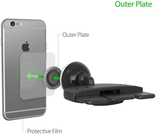 i Ottie i Tap 3 Magnetic Dashboard Smartphone Holder – Universal Car Mount for i Phone & Android with Mag Safe Support, Effortless One-Hand Operation, Quick Adhesive Setup for Secure and Safe Driving