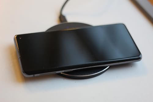 Ultra Slim 6 mm Wireless Fast Charger – Qi-Certified 10 W for i Phone & Android – Compact, Non-Slip Charging Pad with Advanced Safety Features for Effortless Power-Up Solutions