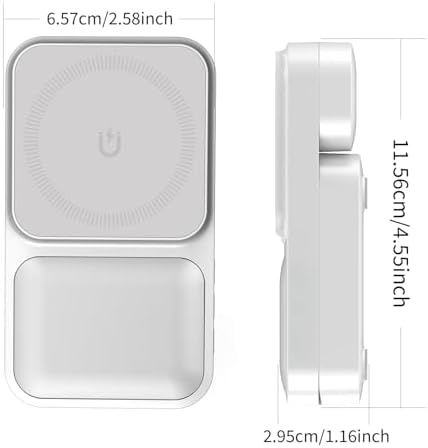 APSARAS 3-in-1 Wireless Charging Station for i Phone 16/15/14/13/12, Air Pods & Apple Watch Series S11 – Stylish Mag Safe Compatible Dock with Enhanced Speed and Safety Features for Clutter-Free Charging Solutions